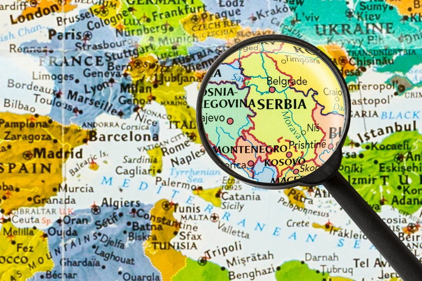 Map of Serbia